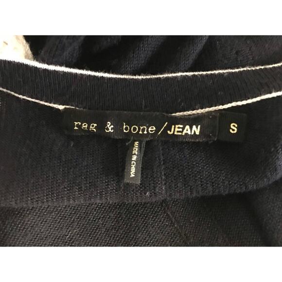 Rag & Bone Jean Women's Navy White 3/4 Lightweight Sweater Size S - Picture 6 of 8